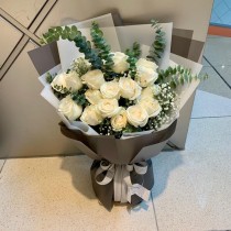 白玫瑰花束 0093