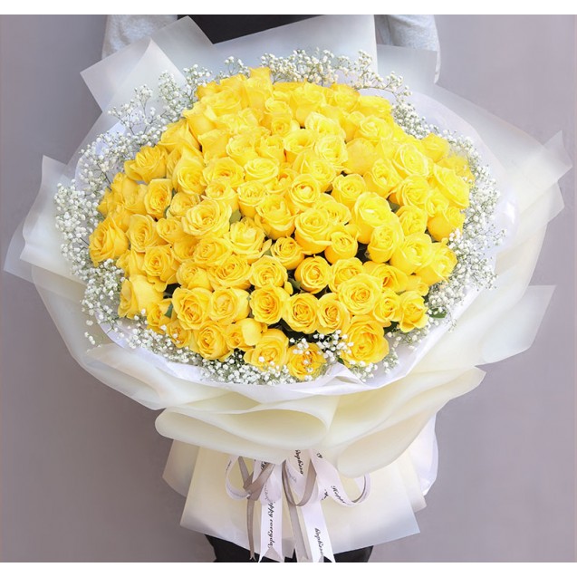 花束 99朵黃玫瑰  B160