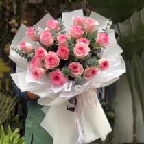 花束 粉玫瑰 B205