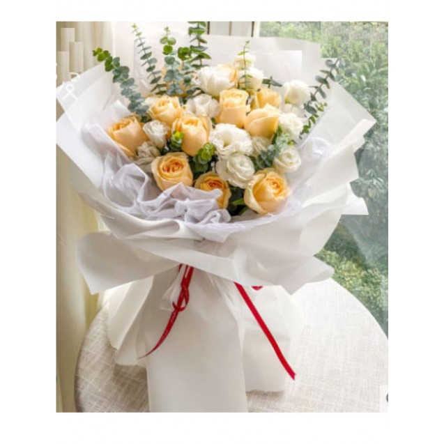 花束 11朵香檳玫瑰 B024｜10月優惠
