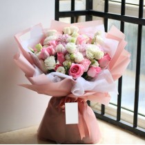 2026 Valentine's Day｜粉繡球玫瑰 V904