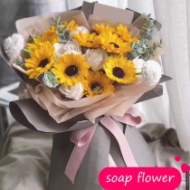 香皂花向日葵 花束 SF111