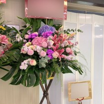 開張花籃 繡球百合混搭 G209